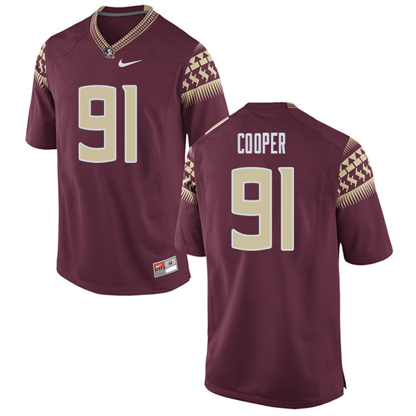 Men #91 Robert Cooper Florida State Seminoles College Football Jerseys Sale-Garent